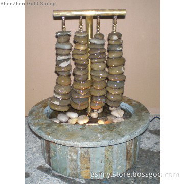 Slate Rosary Beads Tabletop Fountain Indoor Fountain Outdoor fountain